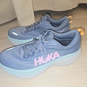 Hoka One Bondi 8 Women’s Size 11 D Wide 1127954 SSK shadow/dusk Running Shoes